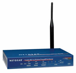 Netgear FWG114P Wireless Firewall Switch USB Print Server
