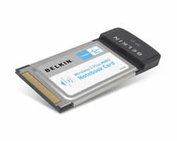 Belkin F5D9010 Wireless G+ MIMO Notebook Card