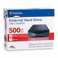 Verbatim 500GB USB/eSATA Desktop Hard Drive
