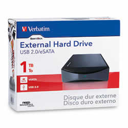Verbatim 1TB USB/eSATA Desktop Hard Drive