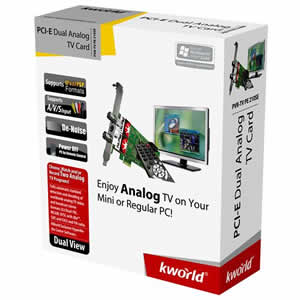 Kworld VS-TV PE 210RF PCIE Dual Analog TV Card