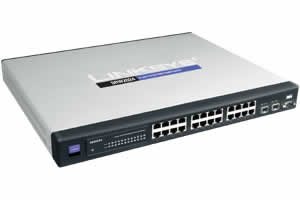 Linksys SRW2024 24-Port 10/100/1000 Gigabit Switch