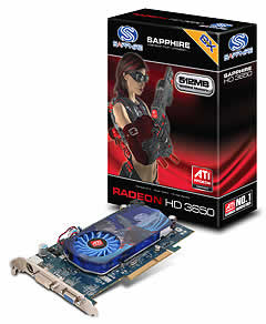 Sapphire HD 3650 512MB GDDR3 AGP Graphics Card