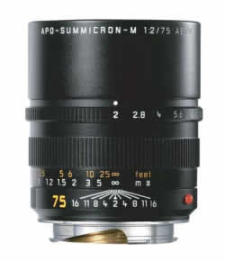 Leica Apo-Summicron-M 75 mm f/2 ASPH Lens