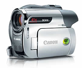 Canon DC410 DVD Camcorder