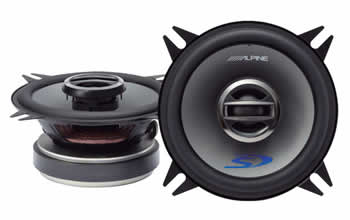 Alpine SPS-400 Coaxial 2-Way Speaker