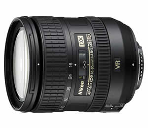 Nikon AF-S DX NIKKOR 16-85mm f/3.5-5.6G ED VR Autofocus Standard Zoom Lens