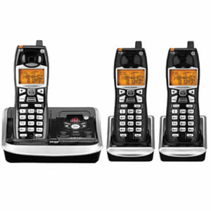 GE 25942EE3 Cordless 5.8GHz Triple Handset Phone System