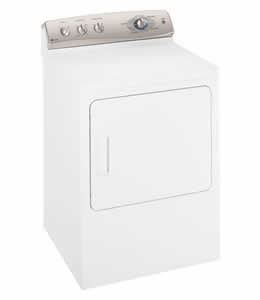 GE DPSR610EGWT Super Capacity Electric Dryer