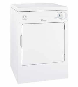 GE DSKP333ECWW Spacemaker Portable Electric Dryer