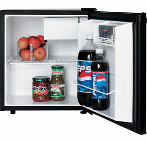 GE GMR02BANBB Spacemaker Compact Refrigerator