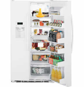 GE GSHF3KGXWW Side-By-Side Refrigerator