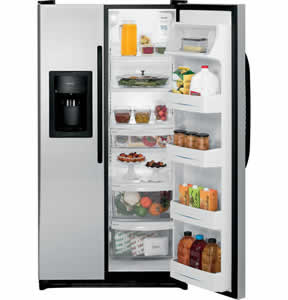 GE GSL22JFXLB Side-By-Side Refrigerator