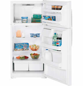 GE GTH16BBXLWW Top-Freezer Refrigerator