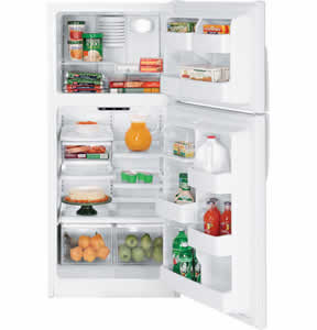 GE GTH18KBXWW Top-Freezer Refrigerator
