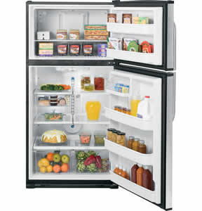 GE GTH21SBXSS Stainless Top-Freezer Refrigerator