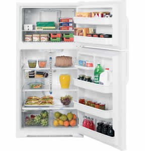 GE GTS21KBXWW Top-Freezer Refrigerator