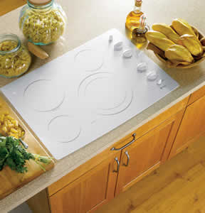 GE PP912TMWW Profile Built-In CleanDesign Electric Cooktop