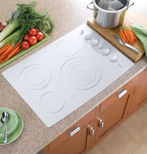 GE PP942TMWW Profile Built-In CleanDesign Electric Cooktop