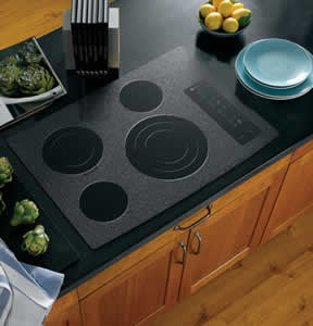GE PP945WMWW Profile Built-In CleanDesign Electric Cooktop
