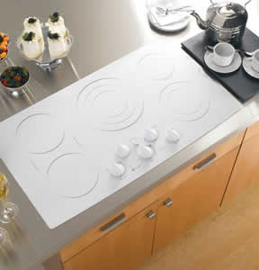 GE PP962TMWW Profile Built-In CleanDesign Cooktop