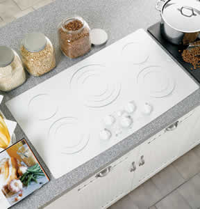 GE PP972TMWW Profile Built-In CleanDesign Cooktop