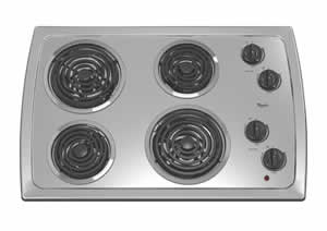 Whirlpool RCS3014RS Electric Coil Cooktop