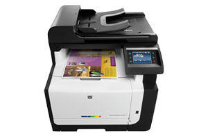 HP LaserJet Pro CM1415fnw Color MFP Printer
